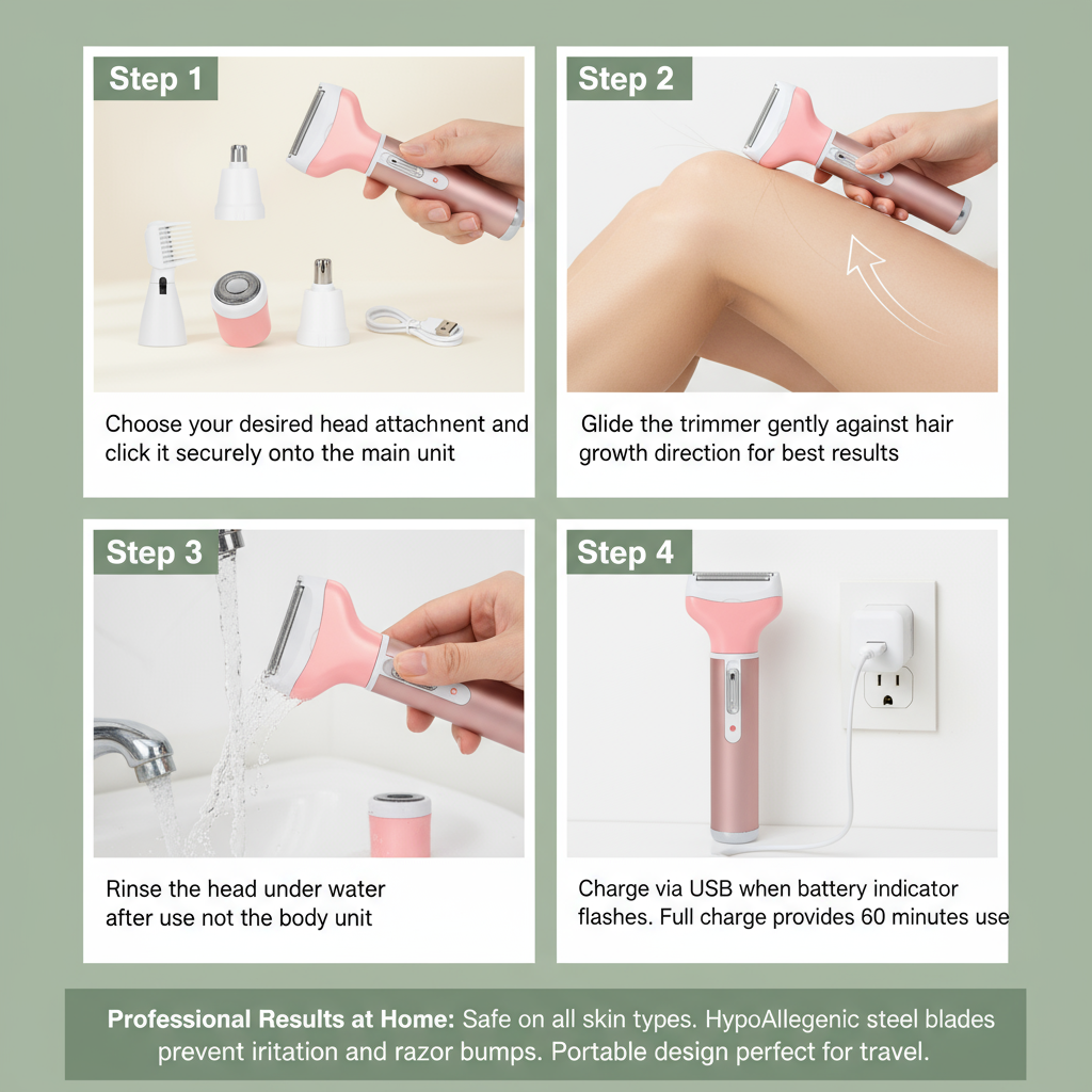 GuterStuck™ 4-in-1 Electric Hair Removal System