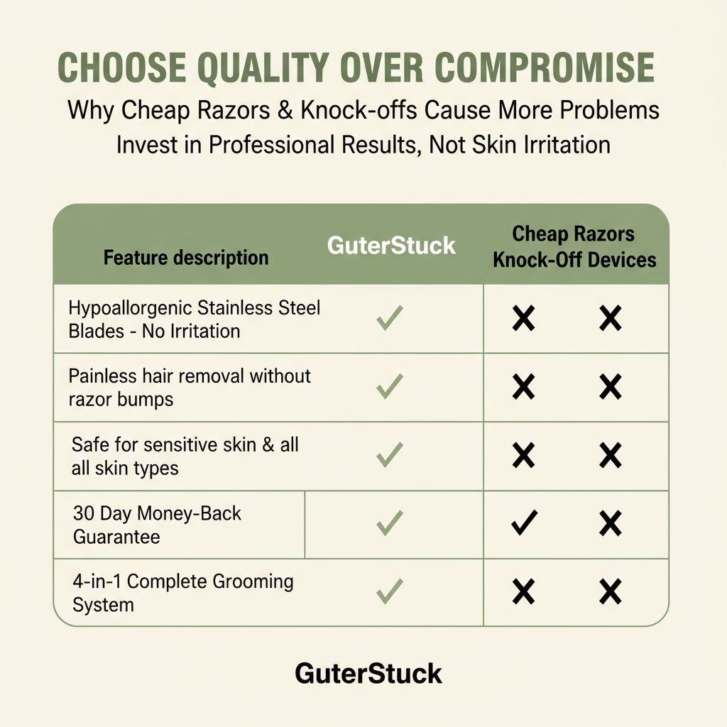 GuterStuck™ 4-in-1 Electric Hair Removal System