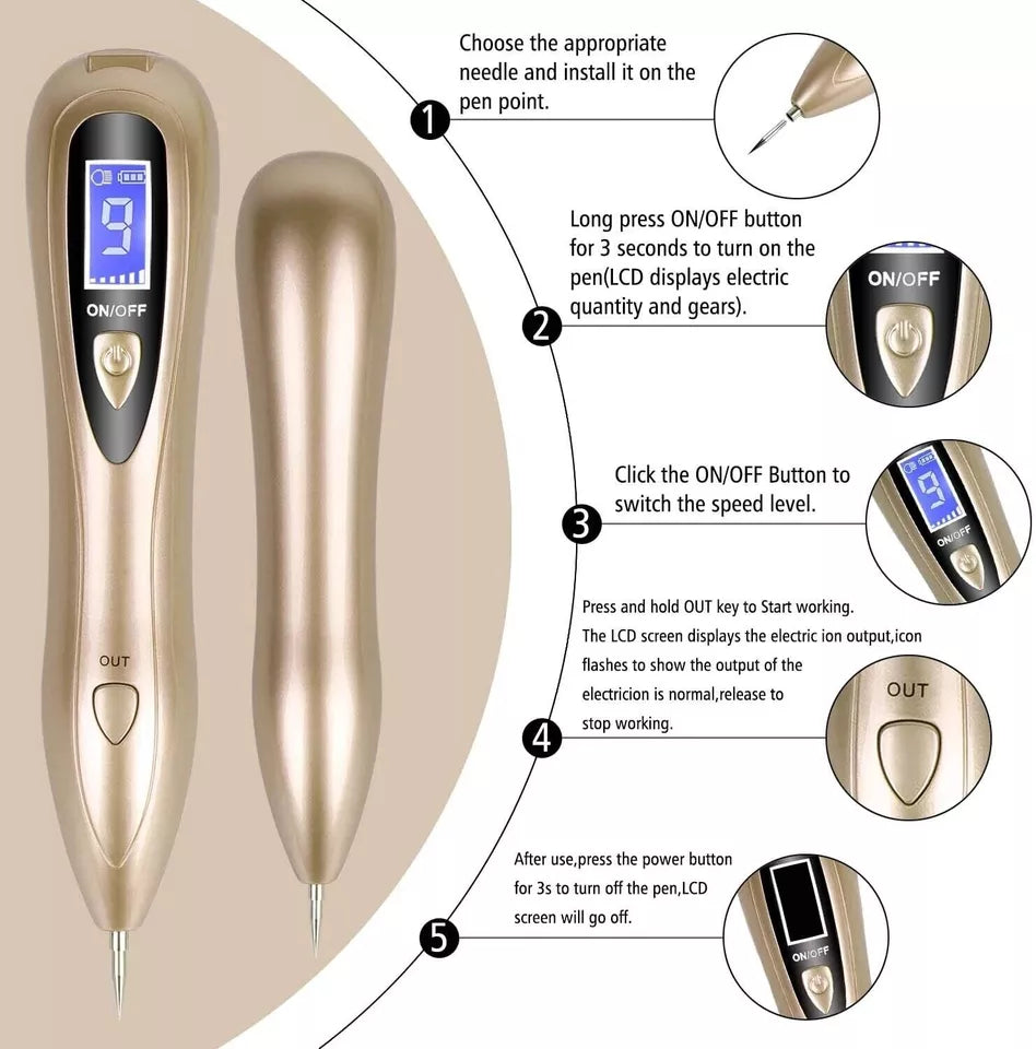 Precision Skin Tag & Mole Remover Pen – Rechargeable Spot Eraser