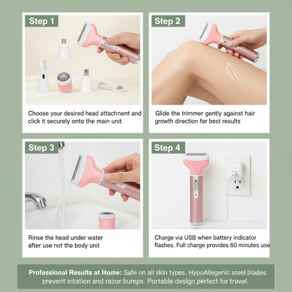 GuterStuck™ 4-in-1 Electric Hair Removal System