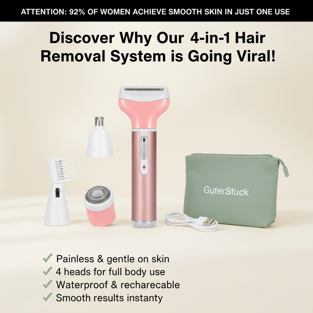 GuterStuck™ 4-in-1 Electric Hair Removal System