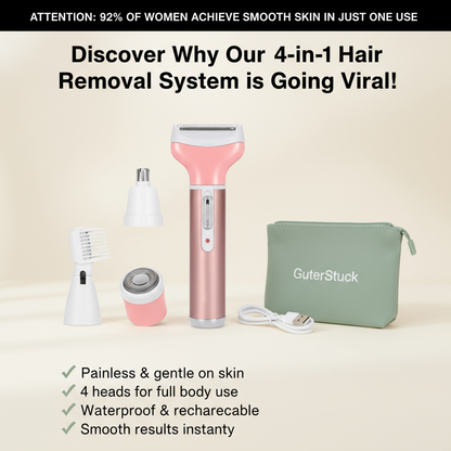 GuterStuck™ 4-in-1 Electric Hair Removal System