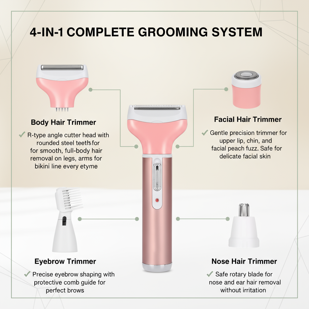 GuterStuck™ 4-in-1 Electric Hair Removal System