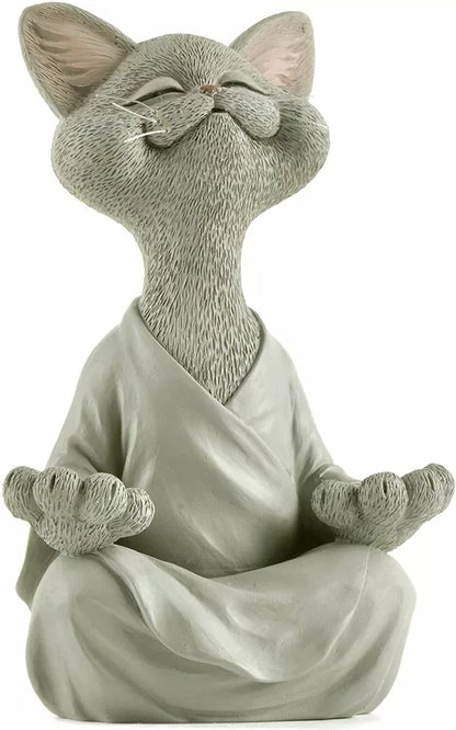 Happy Buddha Cat