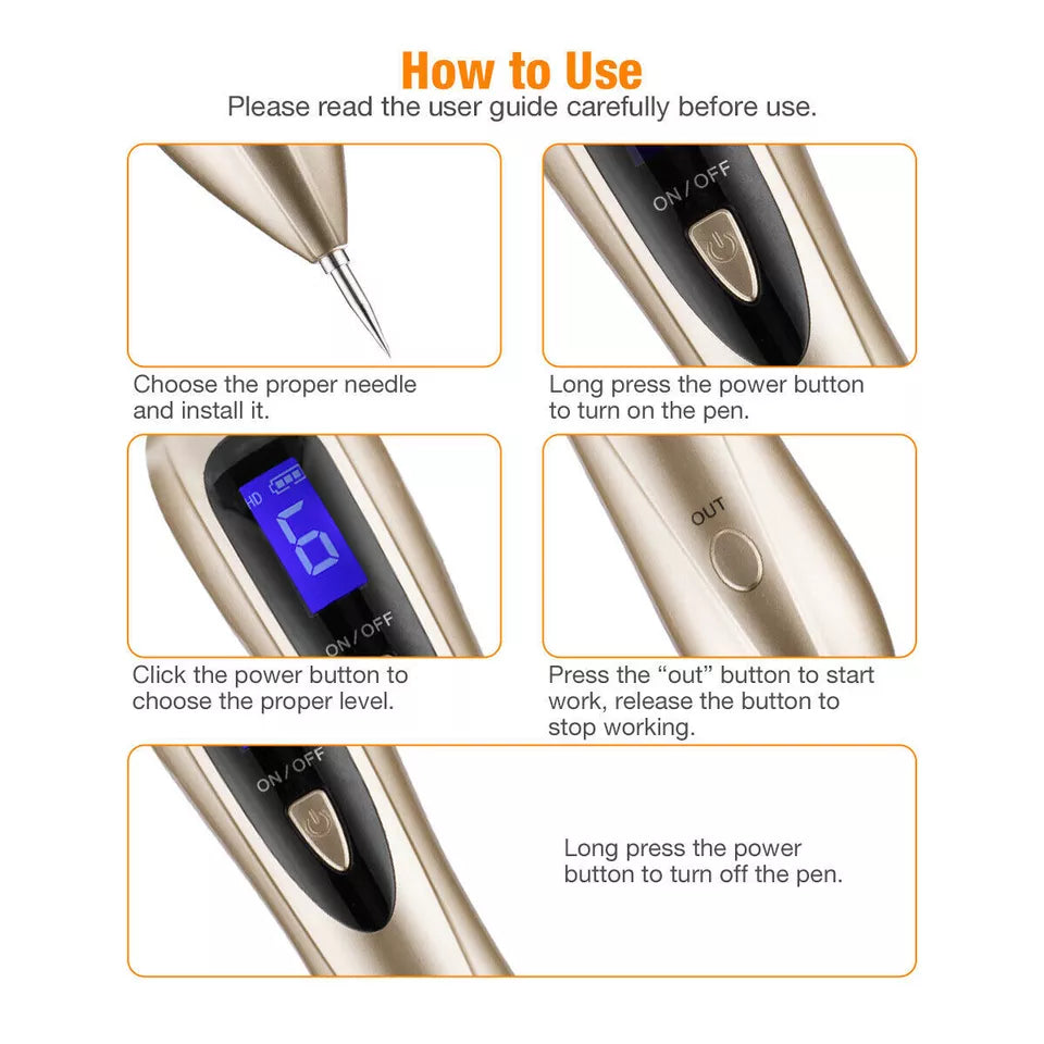 Precision Skin Tag & Mole Remover Pen – Rechargeable Spot Eraser